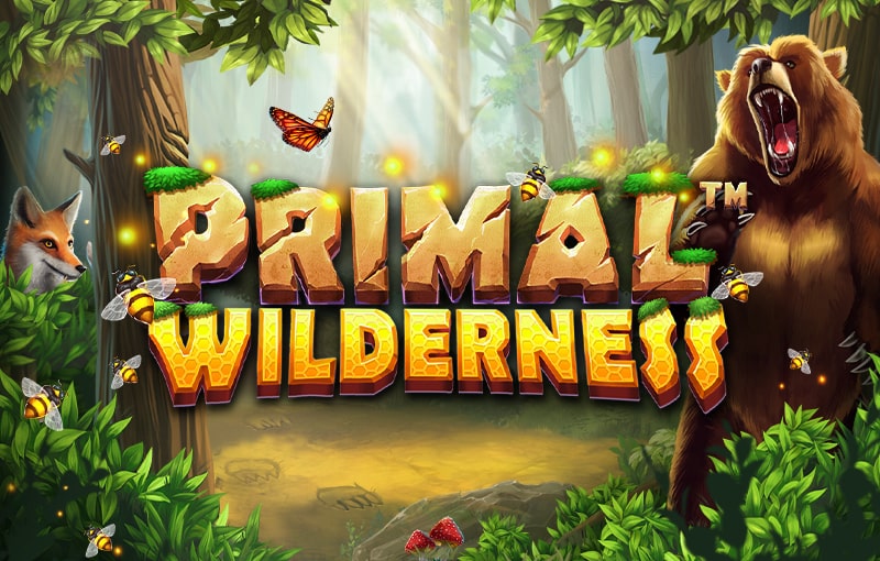 Слот Primal Wilderness с медведем и лисом в лесу